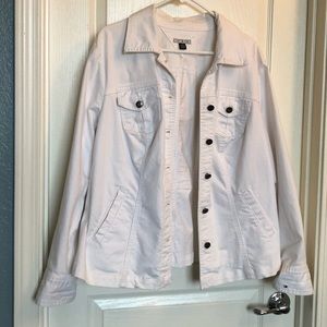 Tommy Hilfiger white denim jean jacket